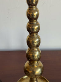 An Early 20th Century Brass Bobbin Lamp