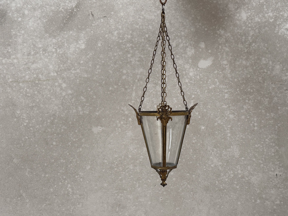 A Late 19th Century Gilt Brass Lantern