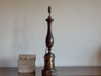 A Regency Toleware Lamp