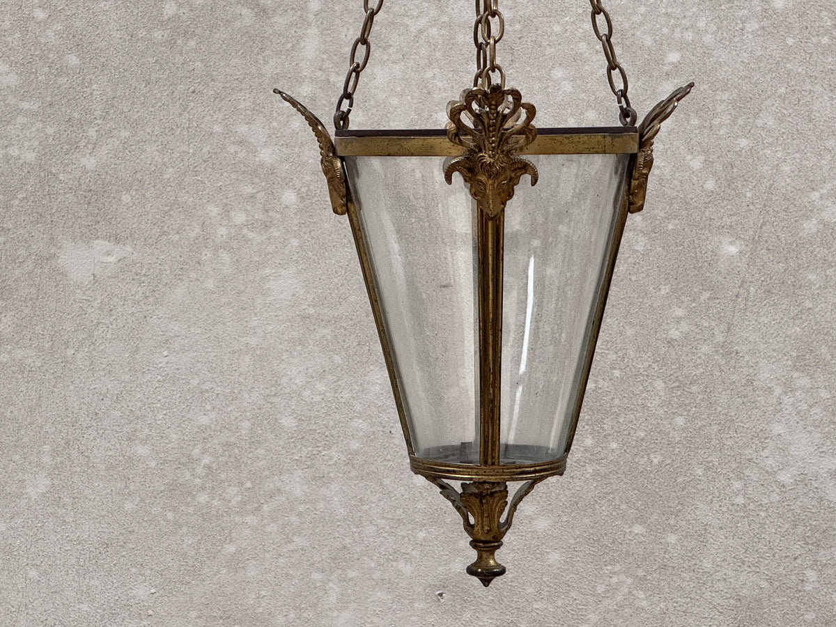 A Late 19th Century Gilt Brass Lantern