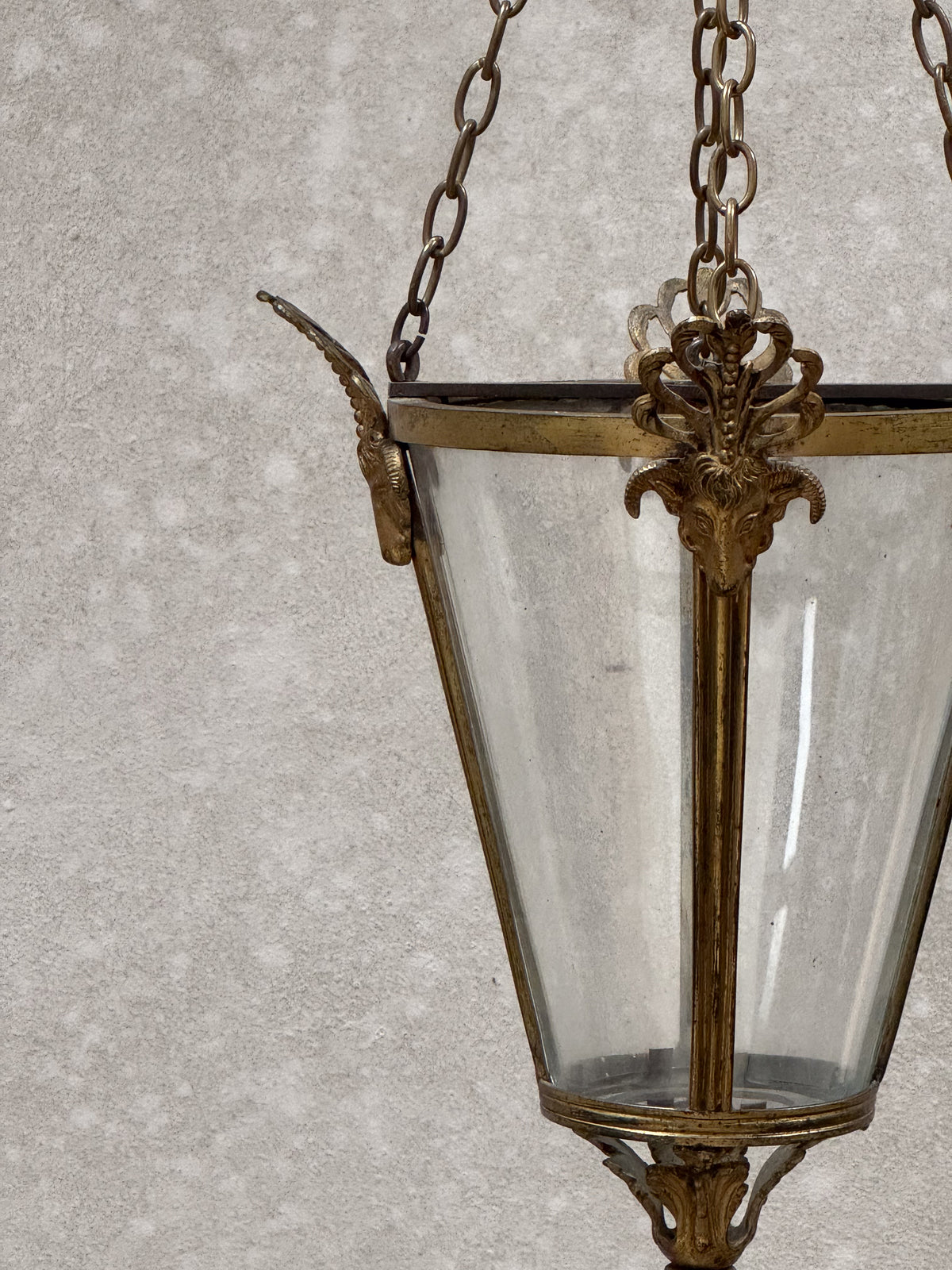 A Late 19th Century Gilt Brass Lantern