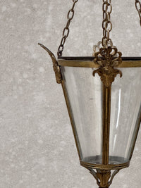 A Late 19th Century Gilt Brass Lantern