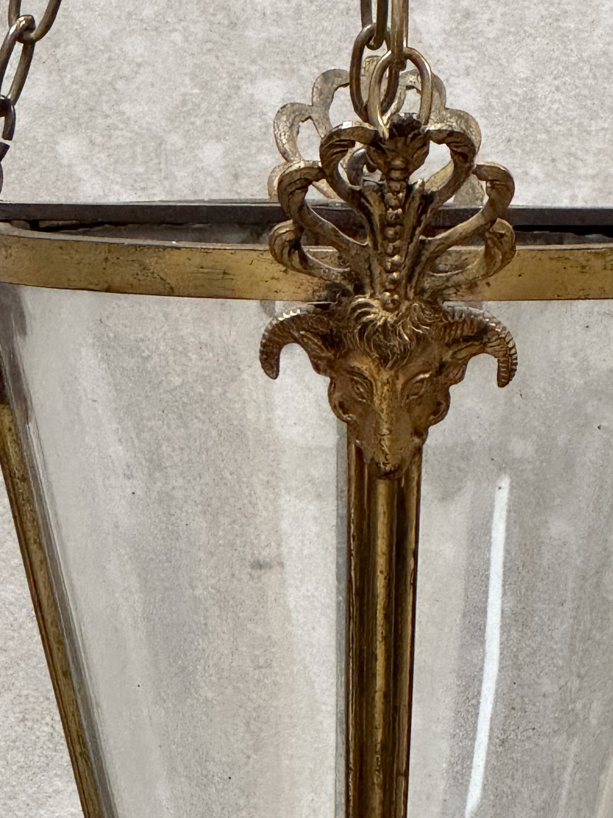 A Late 19th Century Gilt Brass Lantern
