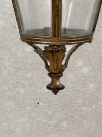 A Late 19th Century Gilt Brass Lantern
