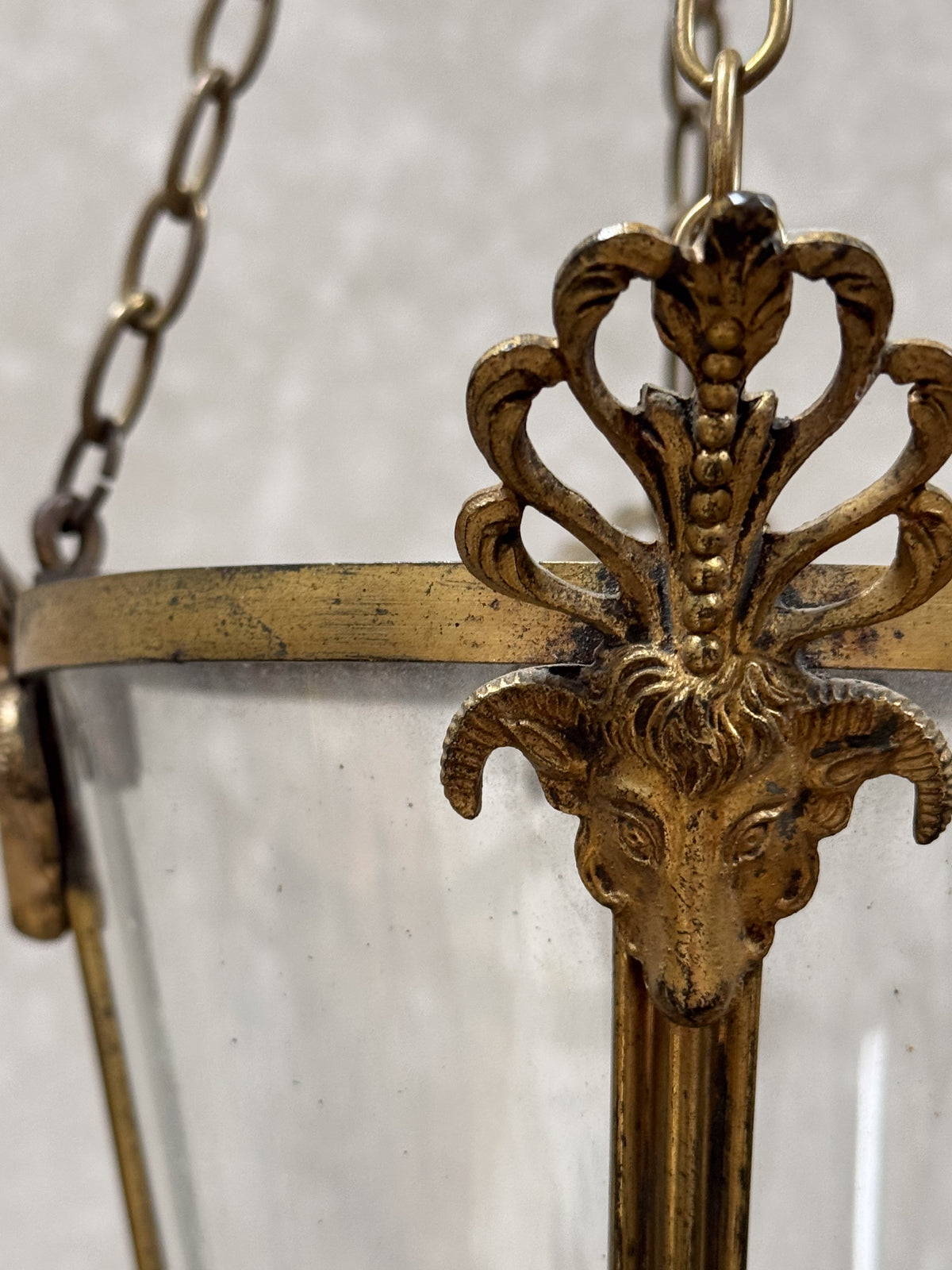 A Late 19th Century Gilt Brass Lantern