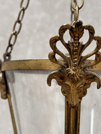 A Late 19th Century Gilt Brass Lantern