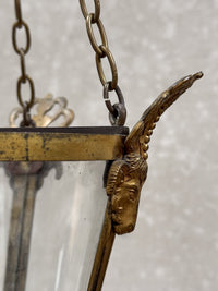A Late 19th Century Gilt Brass Lantern