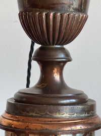 A Regency Toleware Lamp