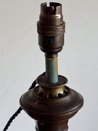 A Regency Toleware Lamp