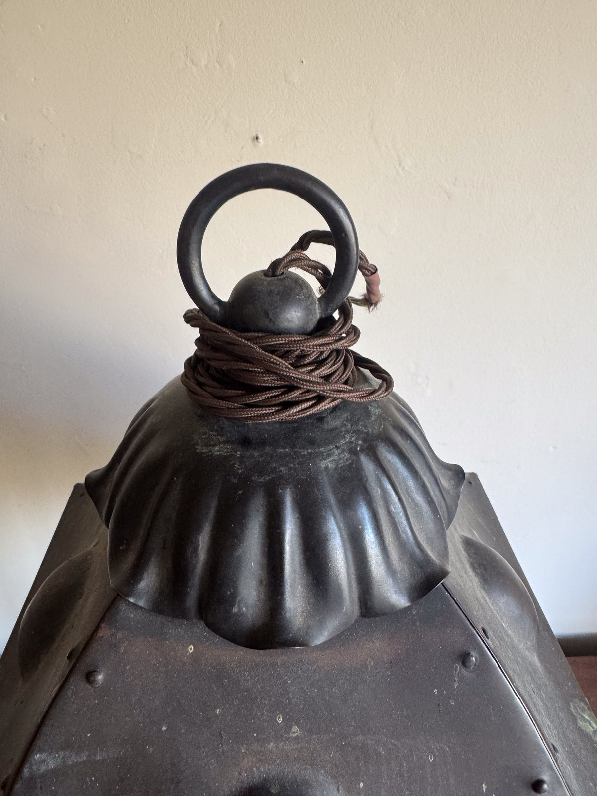 A 19th Century Copper Hall Lantern
