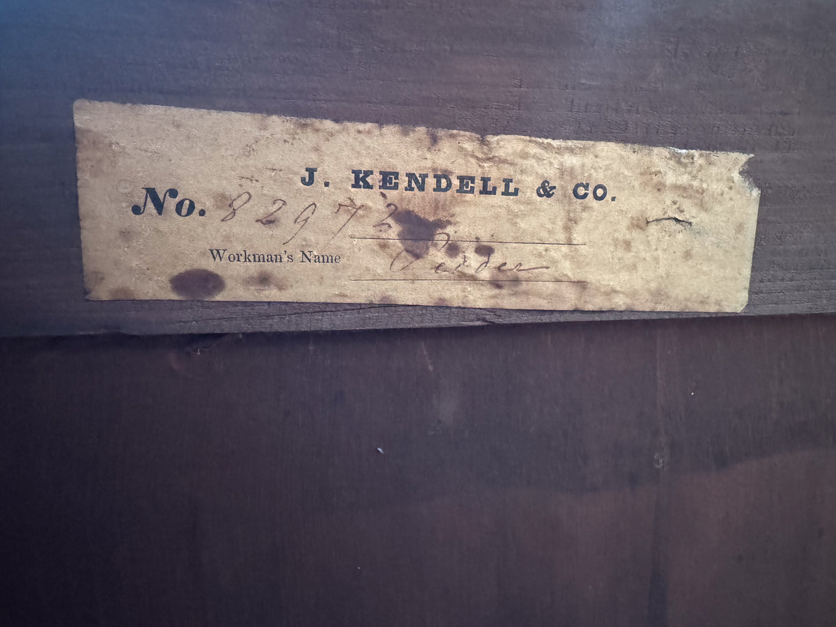A George IV Oak Open Bookcase by J Kendell & Co.
