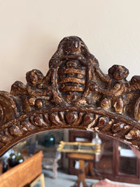 A Matched Pair of Late 18th Century Italian Giltwood Mirrors