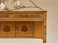 A Late Regency Faux Bamboo Painted Cabinet