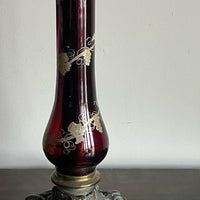 A George IV Palmer & Co. Ruby Glass Lamp