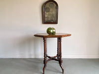 A Late 19th Century Burr Yew Wood and Rosewood Occasional Table