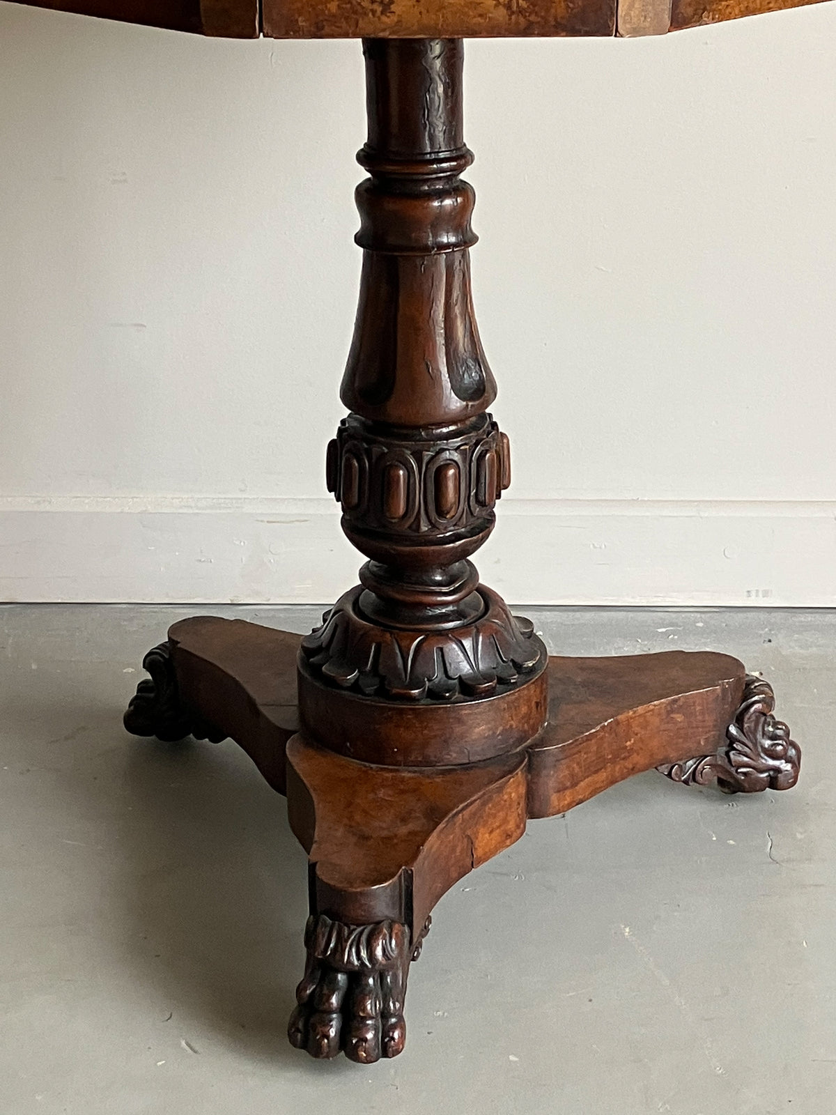 A George IV Walnut Drum Table