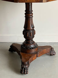 A George IV Walnut Drum Table