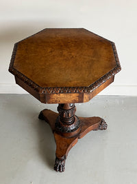 A George IV Walnut Drum Table