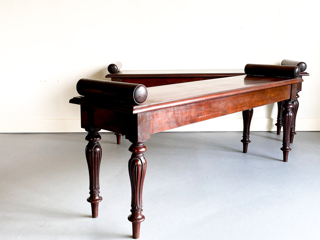 A Pair of Regency Style Hall Benches – Rebecca Christie Miller