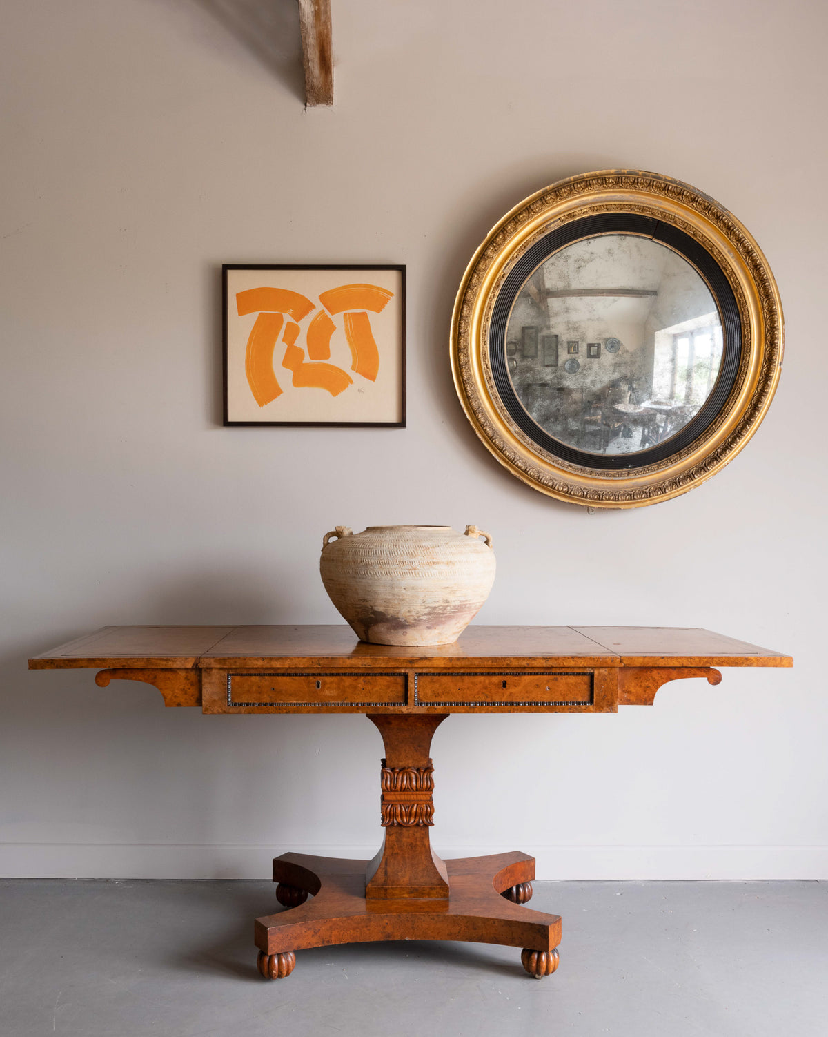 A George IV Burr Elm Pedestal Table