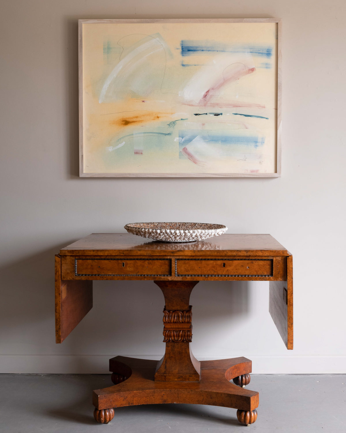 A George IV Burr Elm Pedestal Table